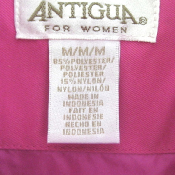 NWT Golf jacket M Pink Half-zip Stretch panels Sleeve zipper Pockets Windbreaker - Picture 7 of 8